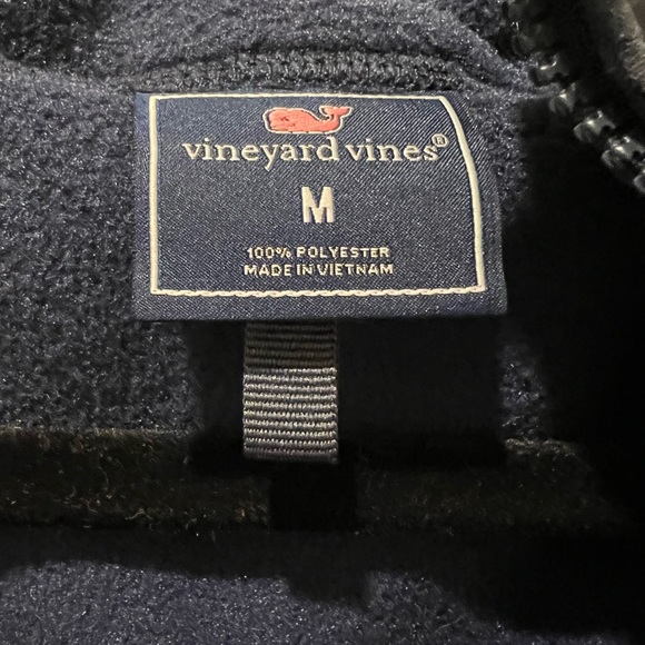 Vineyard Vines Men's Blue Fleece Harbor Vest Size M - Picture 3 of 7